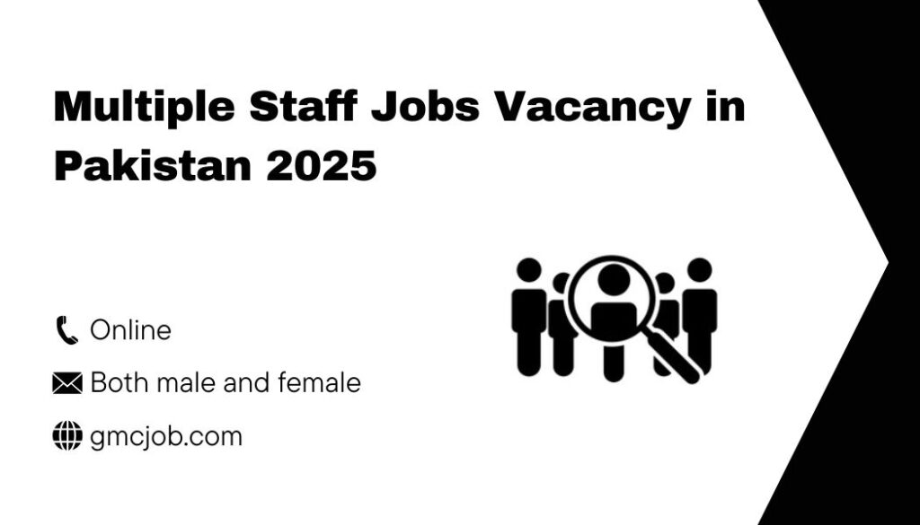 Multiple Staff Jobs Vacancy in Pakistan 2025