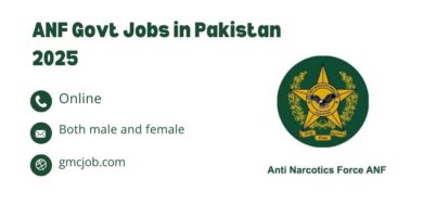 ANF Govt Jobs in Pakistan 2025