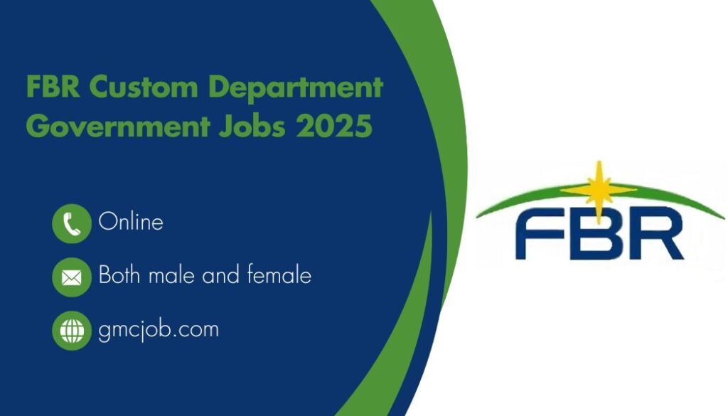 FBR Custom Department Government Jobs 2025