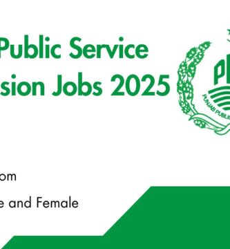 Punjab Public Service Commission Jobs 2025