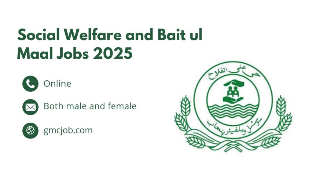 Social Welfare and Bait ul Maal Jobs 2025