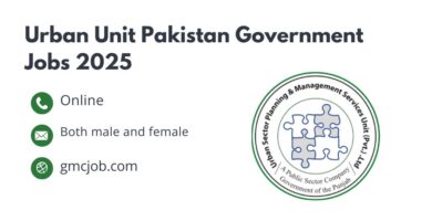 Urban Unit Pakistan Government Jobs 2025